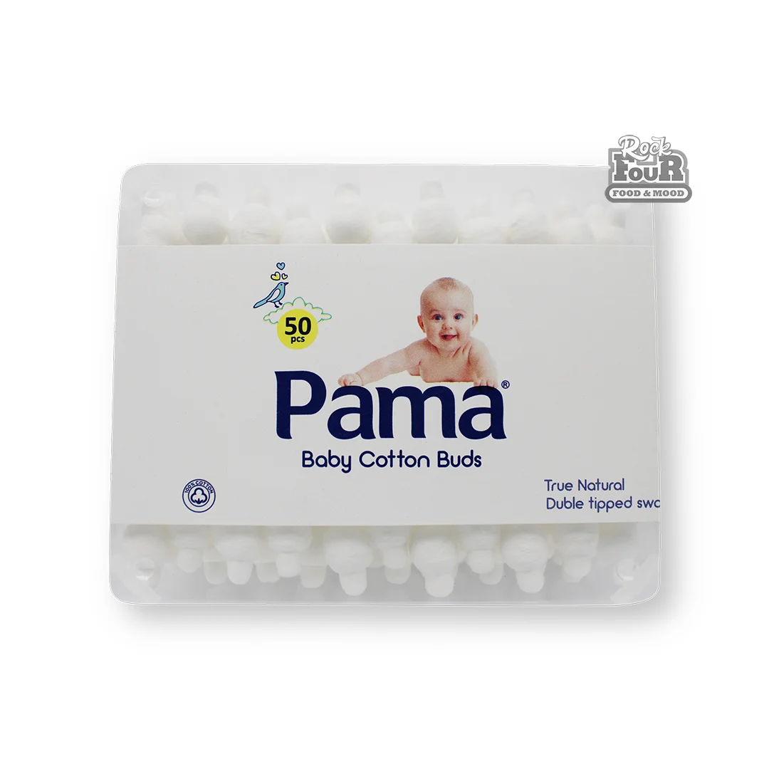 Cotton swabs for children "Pama" 50pcs